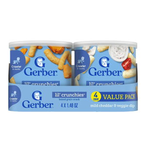 yXߋő勉MAX1400~OFFN[|zK[o[ Xe[W3 xr[t[h XibN xCNhR[ N` o[pbN 42g 4 Gerber Stage 3 Baby Food Snacks Baked Corn Crunchies Value Pack, 1.48 oz 