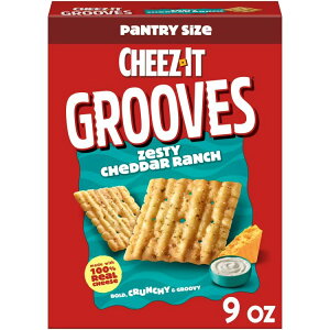 �`�[�Y�C�b�g �O���[���X �[�X�e�B�`�F�_�[�����`�`�[�Y�N���b�J�[ 255g Cheez-It Grooves Zesty Cheddar Ranch Cheese Crackers 9 oz �y�����񂹏��i�z