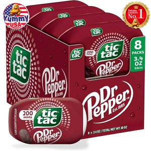 �`�b�N�^�b�N �|�P�b�g�T�C�Y�~���g �h�N�^�[�y�b�p�[���� 98g × 8�p�b�N Tic Tac Pocket-sized Mints, Dr Pepper Flavored 8 pack, 3.4 oz Each �y�����񂹏��i�z