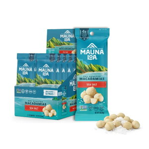 �}�E�i���A �V�[�\���g ���[�X�g �}�J�_�~�A�i�b�c 12�ܓ��� Mauna Loa Sea Salt Roasted Macadamia Nuts, 12 Pack of 1 oz Single Serve Snack �y�����񂹏��i�z