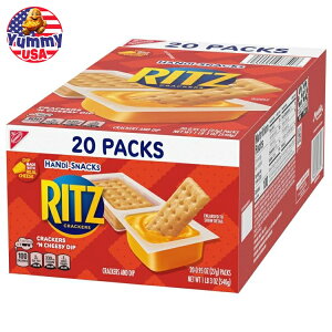 nfBXibN bc NbJ[`[YfBbv XibNpbN 20pbN Handi-Snacks RITZ Crackers 'N Cheesy Dip Snack Packs  ①ۑsv `XibN ^ ֗ {y