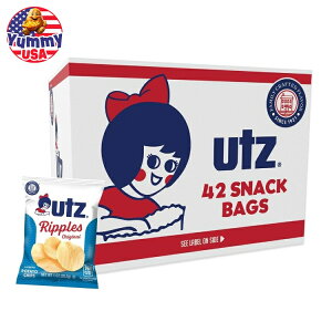 Utz �I���W�i�� �N���X�s�[ �`�b�v�X 42 ����Utz Ripples Original Crispy Chips Made from Fresh Potatoes, 42 Count ���{�������y�����񂹏��i�z