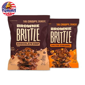 yő500~OFFN[|LzV[W[Y uEj[ug `R[g`bv&L 20  Sheila G's Brownie Brittle ? Chocolate Chip & Salted Caramel Thin and Crispy Sweet Snacks (Pack of 20) {
