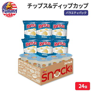 yő500~OFFN[|Lztg[ btY `bvXCY ` fBbvJbv oGeBpbN (24 ) Frito Lay Ruffles Chips and Lay's Ranch Dip Cups Variety Pack, (Pack of 24) AJ 
