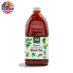 yő500~OFFN[|Lzz[t[Y}[Pbg I[KjbNg1.89L 365 by Whole Foods Market, Organic Unsweetened Black Tea, 64 Fl Oz { e g  tbV bNX eB