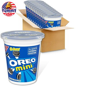 yő500~OFFN[|LzII ~j`R[gThCb`NbL[ S[pbN 12 OREO Mini Chocolate Sandwich Cookies, Go-Paks, 12 - 3.5 oz Cups ܂Ƃߔ َq  ܂ {