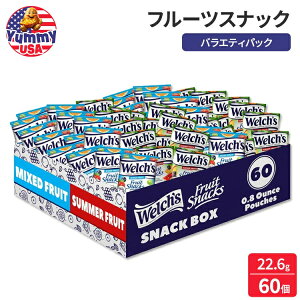 yő500~OFFN[|LzEF` t[cXibN ~bNXt[cT}[t[coNoGeBpbN 22.6g 60 Welch's Fruit Snacks, Mixed Fruit & Summer Fruits Bulk Variety Pack (Pack of 60) 