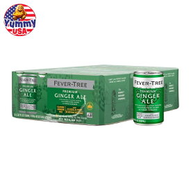 【最大500円OFFクーポン有】フィーバーツリー プレミアム ジンジャーエール 150 ML 24缶セット Fever Tree Ginger Ale - Premium Quality Mixer 150 ML Cans - Pack of 24 日本未発売 大容量 【お取り寄せ商品】