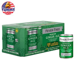 【最大500円OFFクーポン有】フィーバーツリー プレミアム ジンジャーエール 150 ML 8缶セット Fever Tree Ginger Ale - Premium Quality Mixer 150 ML Cans - Pack of 8 日本未発売【お取り寄せ商品】