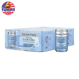 【最大500円OFFクーポン有】フィーバーツリー プレミアムクラブソーダ 24缶セット Fever Tree Club Soda Club Soda 5.07 Fl Oz (Pack of 24) 日本未発売【お取り寄せ商品】