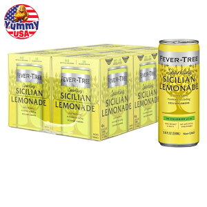 tB[o[c[ Xp[NO V`A l[h 250 ML 24ʃZbg Fever Tree Sparkling Sicilian Lemonade - Premium Mixer 250 ML Cans - Pack of 24 { e y񂹏iz