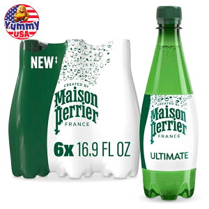yő500~OFFN[|Lz]yG AeBbg Xp[NO EH[^[ 500ml 6{ Maison Perrier Ultimate Sparkling Water, 16.9 Fl Oz Plastic Water Bottles, 6 Count {y񂹏iz