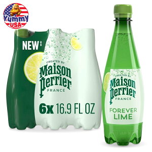 yő500~OFFN[|Lz]yG AeBbg Xp[NO EH[^[ Ct[o[ 500ml 6{ Maison Perrier Ultimate Sparkling Water Lime Flavored 16.9 Fl Oz 6 Count {y
