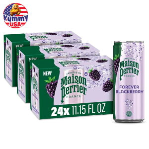]yG AeBbg Xp[NO EH[^[ ubNx[t[o[ 330ml 8×3pbN Maison Perrier Ultimate Sparkling Water Blackberry Flavored 11.15 Fl Oz Cans, 8 Count, 3 Pack {y