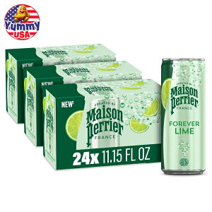 【最大500円OFFクーポン有】メゾンペリエ アルティメット スパークリング ウォーター ライムフレーバー 330ml 8缶×3パック Maison Perrier Ultimate Sparkling Water Lime Flavored 11.15 Fl Oz Cans, 8 Count, 3 Pack 日
