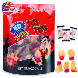 yő500~OFFN[|LzAX O~ nEB LfB 4D O~ {fBp[c ~bNXt[c Amos Halloween Candy 4D Gummy Body Parts {y񂹏iz