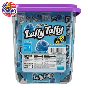 ���t�B�^�t�B�[ �L���t�B�^�t�B�[�L�����f �u���[���Y�x���[�� 145�� Laffy Taffy Candy, Blue Raspberry Flavor, 145 Pieces ���{������ ��e�� �y�����񂹏��i�z