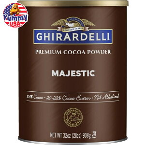 Mf }WFXeBbN v~ARRApE_[ 908g(32 oz) Ghirardelli Majestic Premium Cocoa Powder, 32 oz  x[LO { e y񂹏iz