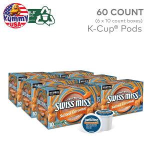 yő500~OFFN[|LzXCX~X \ebhL zbgRRA L[O K-Jbv |bh 60 Swiss Miss Salted Caramel Hot Cocoa, Keurig Single Serve K-Cup Pods 60 Count { e 