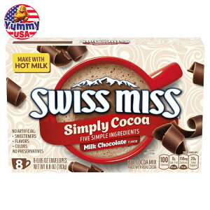 yő1040~OFFN[|LzXCX~X Vv[RRA ~N`R[g zbgRRA~bNX@8×12Zbg Swiss Miss Simply Cocoa Milk Chocolate Flavor Hot Cocoa Mix {y