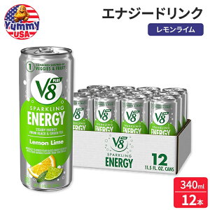 yő500~OFFN[|LzV8 +SPARKLING ENERGY C GiW[hN 340ml (11.5 fl oz)  12{ Lemon Lime Energy Drink, (Pack of 12) { e y񂹏iz