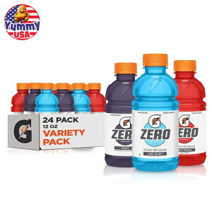 【最大500円OFFクーポン有】ゲータレード ゼロ バラエティパック 2.0 355ml (12 fl oz) 24本パック Gatorade Zero, Variety Pack 2.0, 12 Fl Oz (Pack of 24) スポーツドリンク 日本未発売 大容量 【お取り寄せ商品】