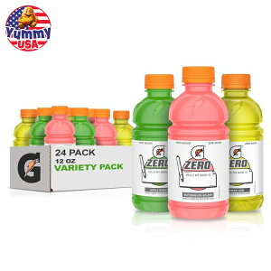 �Q�[�^���[�h �[�� �L�b�Y �o���G�e�B�p�b�N (�A�b�v���A�X�C�J�A���������C��) 355ml (12 fl oz) 24�{�p�b�N Gatorade Zero Kids Variety Pack, (Apple, Watermelon, Lemon Lime), 12 Fl Oz (Pack of 24) ��e�� �y������