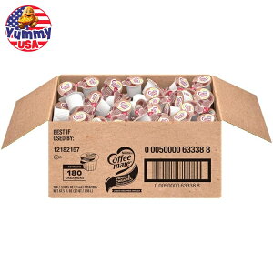 yő500~OFFN[|LzlX R[q[Cg R[q[N[}[ ojL 180 Nestle Coffee mate Coffee Creamer, Vanilla Caramel, Liquid Creamer 0.375 fl oz Tubs (Pack of 180) { e