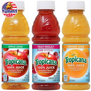 yő500~OFFN[|LzgsJ[i 100W[X Abv t[ch[ IW 3t[o[Zbg 24{ Tropicana 100% Juice, 3 flavor, 10 fl oz (Pack of 24) - Apple Juice, Fruit Medley, Orange Jui