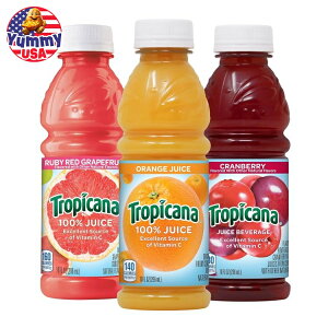 yő500~OFFN[|LzgsJ[i W[X oGeBpbN 24{ Tropicana Juice Beverage, 3-Flavor Variety Pack, 10 Fl Oz (Pack Of 24) { e CO y񂹏iz
