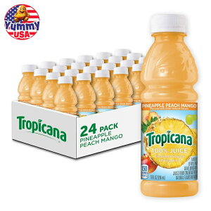 gsJ[i 100% W[X pCibvs[`}S[ 24{ Tropicana 100% Juice, Pineapple Peach Mango, 10 Fl Oz Bottle (Pack of 24) { e CO y񂹏iz