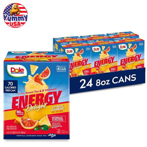 yő500~OFFN[|Lzh[ GiW[ fBCg t[o[ t[c W[X hN VgX TCY 4i24ʁj Dole Energy Delight Flavored Fruit Juice Drink, Citrus Sunrise {y