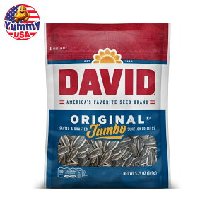 yő500~OFFN[|LzfCrbh IWi [Xg W{ Ђ܂̎ 149g(5.25 oz) 12 pbN DAVID Seeds Original Salted and Roasted Jumbo Sunflower Seeds, 5.25 OZ, 12 Pack { e y
