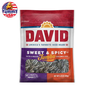 fCrbh XC[gXpCV[ [Xg W{ Ђ܂̎ 149g(5.25 oz) 12 pbN DAVID Seeds Sweet and Spicy Salted and Roasted Sunflower Seeds, 5.25 OZ, 12 Pack { e y񂹏iz