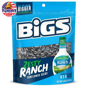 BIGS qhD o[ ` Ђ܂̎ Pgth[XibN 5.35 IX  (12 pbN) BIGS Hidden Valley Ranch Sunflower Seeds Keto Friendly Snack 5.35-oz. Bag (Pack of 12) { e y
