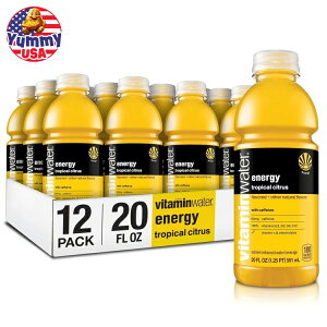 yő500~OFFN[|Lzr^~EH[^[ GlM[d r^~ gsJVgXhN 591ml 12{@vitaminwater energy electrolyte enhanced water tropical citrus drinks 20 fl oz 12 Pac