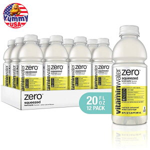r^~EH[^[ [ dr^~EH[^[ l[hhN 591ml 12 { vitaminwater zero sugar squeezed electrolyte enhanced water lemonade 20 fl oz 12 Pack e W[XCO y