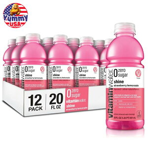 yő500~OFFN[|Lzr^~EH[^[ [VK[VC r^~dEH[^[ Xgx[l[hhN 591ml 12 {@vitaminwater zero sugar shine water strawberry lemo