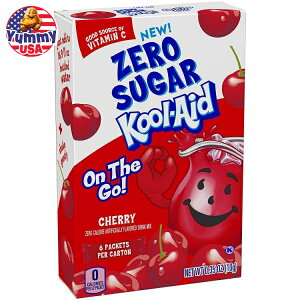 �N�[���G�C�h �V���K�[�t���[ �`�F���[ �I���U�S�[ �����h�����N�~�b�N�X 6 ���� Kool-Aid Sugar-Free Cherry On-The-Go Powdered Drink Mix 6 Count ���{������ ��e�� �y�����񂹏��i�z