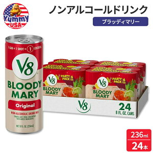 V8 ubfB }[ ~bNX 236ml  24{ Bloody Mary Mix, 8 fl oz Can (4 Cases of 6 Cans) { e mAR[hN~bNXy񂹏iz