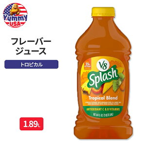 yő500~OFFN[|LzV8 XvbV gsJ uh t[o[ W[X 1.9L Splash Tropical Blend Flavored Juice Beverage, 64 fl oz Bottle r^~ { e y񂹏iz