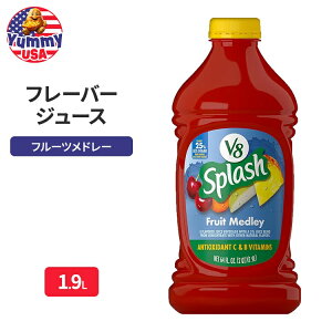 yő500~OFFN[|LzV8 XvbV t[ch[ t[o[W[X 1.9L Splash Fruit Medley Flavored Juice Beverage, 64 fl oz Bottle r^~ { e y񂹏iz