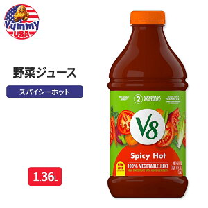 yő500~OFFN[|LzV8 XpCV[zbg 100% ؃W[X 1.36L Spicy Hot 100% Vegetable Juice, 46 fl oz Bottle { e sgpy񂹏izyhE|hEÐhWz
