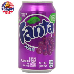 yő500~OFFN[|LzCO t@^ O[v\[_  355ml 12{ Fanta Grape Soda Can 355 ml (Pack of 12) { e y񂹏iz
