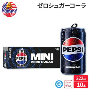 yvV [VK[ R[ \[_|bv Pepsi Zero Sugar Cola Soda Pop, 7.5 Ounce Mini Cans, (10 Pack) { e  Y_ hNCO y񂹏iz