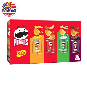 �v�����O���X �|�e�g �N���X�v �`�b�v�X �����` �X�i�b�N �o���G�e�B�p�b�N (16 ��) Pringles Potato Crisps Chips, Lunch Snacks Variety Pack (16 Cans) ���{������ ��e�� �y�����񂹏��i�z