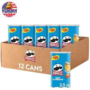 �v�����O���X �|�e�g �N���X�v �`�b�v�X �����` �X�i�b�N �\���g&�r�l�K�[ (12 ��) Pringles Potato Crisps Chips, Lunch Snacks Salt and Vinegar (12 Cans) ���{������ ��e�� �y�����񂹏��i�z