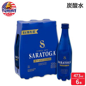yő500~OFFN[|LzTgK Xp[NO XvO EH[^[{g 473ml 6 pbN Saratoga Sparkling Spring Water Bottle PET, 16 Oz, 6-Pack { e y񂹏iz