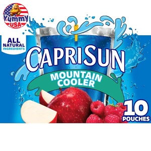 yő500~OFFN[|LzJv T}Ee N[[ i`t[o[ t[cW[X hN 177ml×10{bNX pE` Capri Sun Mountain Cooler Naturally Flavored Fruit Juice Drink, 1