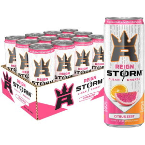 yő500~OFFN[|LzCXg[ VgX[Xg GiW[hN 355ml 12{ REIGN Storm, Citrus Zest, Energy Drink, 12 Fl Oz (Pack of 12) y񂹏izy킹Ĕz